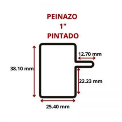 PEINAZO PINTADO 1 25.4 MM